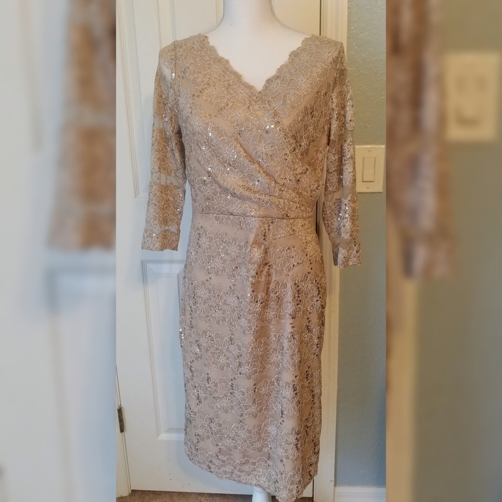 Beautiful tan sheath dress